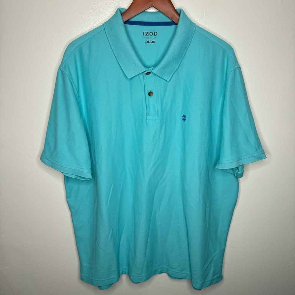 IZOD Teal Polo Shirt Size XXL - Picture 1 of 6
